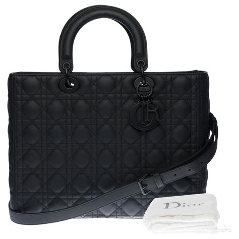 borsa christian dior pelle nera|lady dior borse.